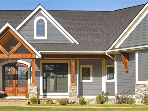 Gray Vinyl Siding Color Scheme