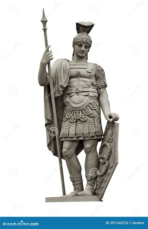 Statue of Roman God of War Mars (Ares) Stock Image - Image of ares ...