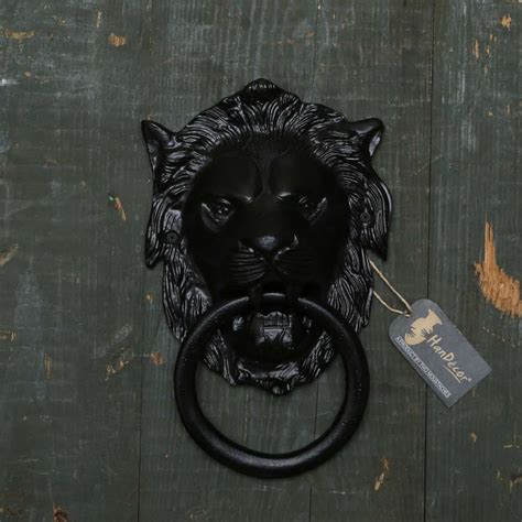 Buy Lion Design Door Knocker Brass Showpiece Online at Best Price