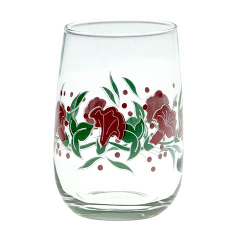Yera Glassware Mirage Printed Design Blown Tumbler - Lilly - TB10-D9RBR ...
