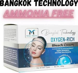 MACARIA Oxygen Rich Instant Glow & Instant Whitening Bleach Cream ...