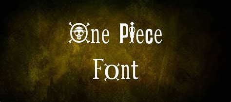 One Piece Font Free Download
