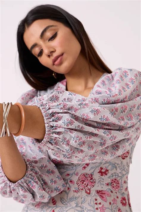 Okhai "Flora" Hand Block Printed Pure Cotton Dress – Okhaistore