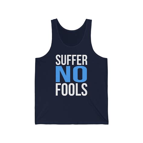 Suffer No Fools Unisex Tank Top | eBay UK