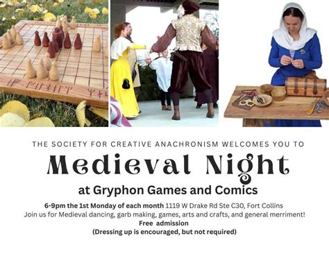 Medieval Night @ Gryphon Games, Gryphon Games & Comics, Fort Collins, 4 ...