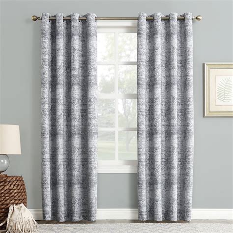 Buy Sun Zero Medallion Grommet Blackout Curtain Panel, 50.0 x 95.0 ...