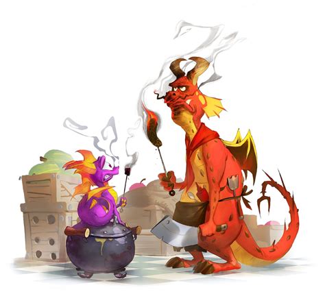 Spyro reignited trilogy concept art - tyredprocess