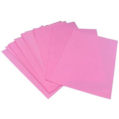 CVANU Pack of 200 A4 Size Pink Color Sheets Copy Printing Papers Smooth ...