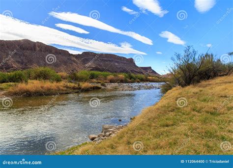 The Rio Grande Along the Texas Mexico Border. Stock Photo - Image of ...