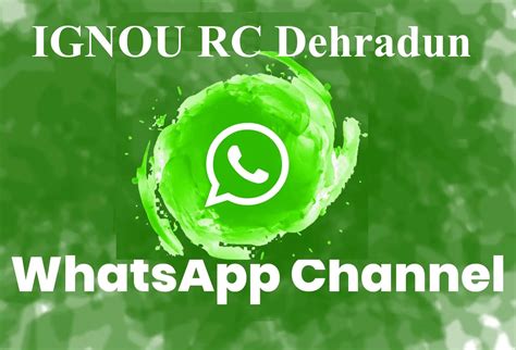 IGNOU-RC-Dehradun - News & Events - Latest - Follow Whatsapp Channel of ...
