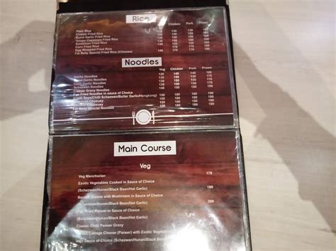 Menu at Fat Belly, Uzan Bazaar, Guwahati, 4