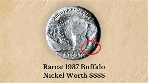 1937 Buffalo Nickel Value (3-Leged Error & Rare Mint Marks)