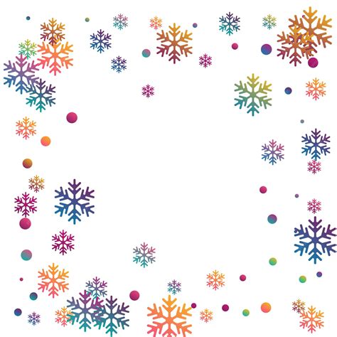 Snowflakes Border Clip Art