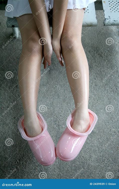 Girl wearing shoes stock image. Image of smooth, feet - 2439939