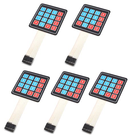 Amazon.in: Buy Oiyagai 5pcs 4x4 Membrane Keyboard 4 * 4 16 Keys Matrix ...