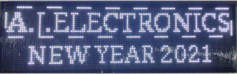 AJE P10 LED SCROLLING DISPLAY 4 FEET BY 1 FEET COLOR (WHITE) LED ...