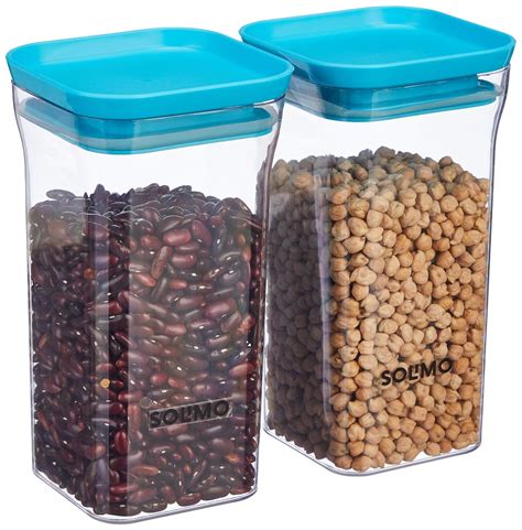 Buy Amazon Brand - Solimo Plastic Storage Jar and Container Set I Air ...