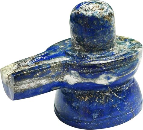 Shubhanjali Lapis Lazuli Crystal Stone Shivling Statue Lapis Shiva ...