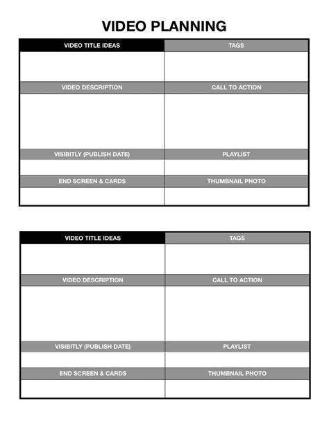 Buy Epic Youtube Creator Video Planner Online in India - Etsy