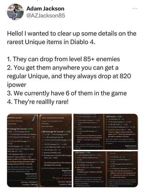 More info on how to get those sought after rare uniques : r/diablo4