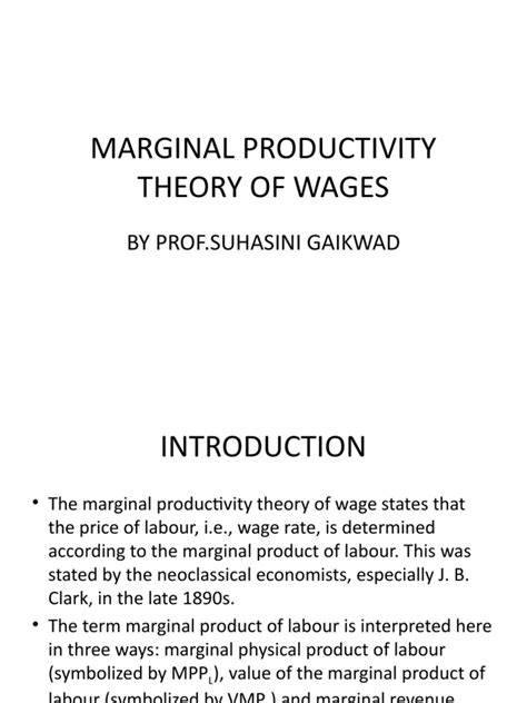 Image result for Marginal Productivity Theory Explained