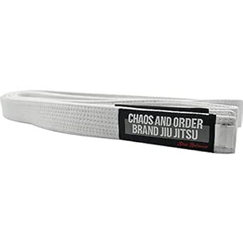 Chaos and Order Premium Jiu-Jitsu Rank Belt - A2 - White : Amazon.in ...
