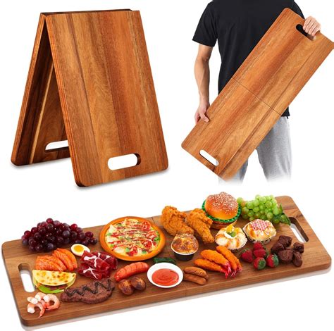 Amazon.com: TIDITA 36" Large Acacia Wood Charcuterie Board with Handles ...