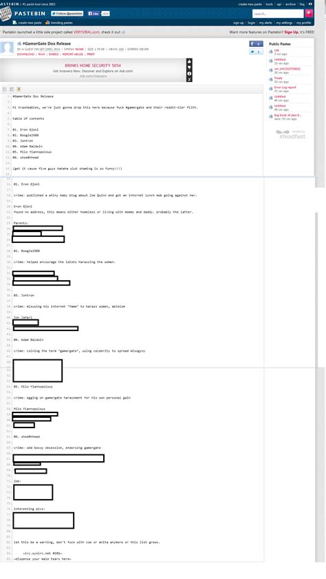 Weeding out doxxing by anti GG folks : r/GamerGhazi