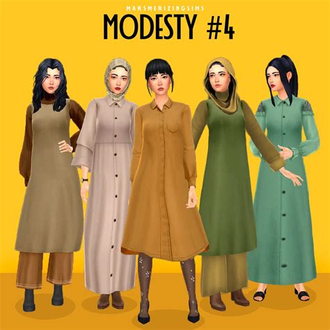 Modesty No.4 (Public June 17) | marsmerizingsims | Sims 4 clothing ...