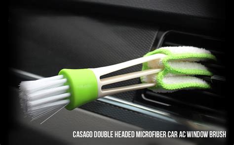 Casago Car AC Window Brush Double Head Keyboard Microfiber Clean Brush ...