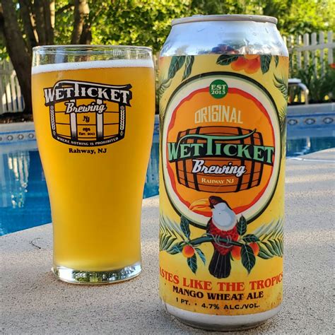 Beer Review: Wet Ticket’s Tastes Like the Tropics Mango Wheat Ale – The ...
