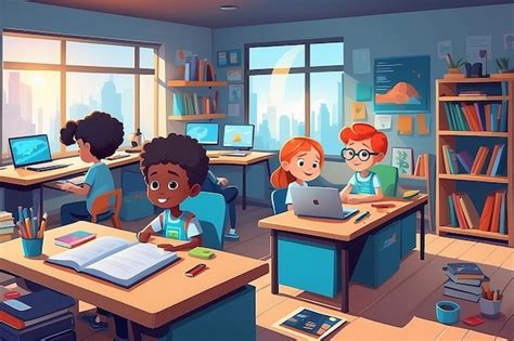 Image result for Computer Class Cartoon