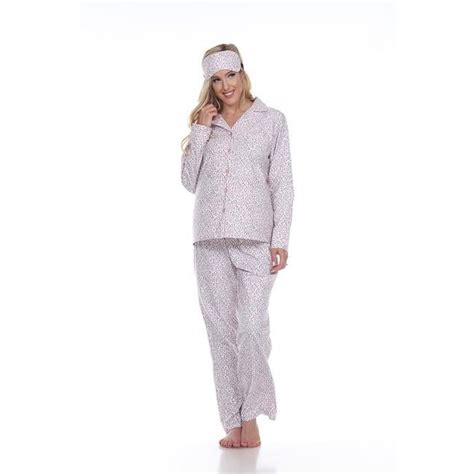3610-13-L Pink Cheetah Three-Piece Pajama Set - Large - Walmart.com