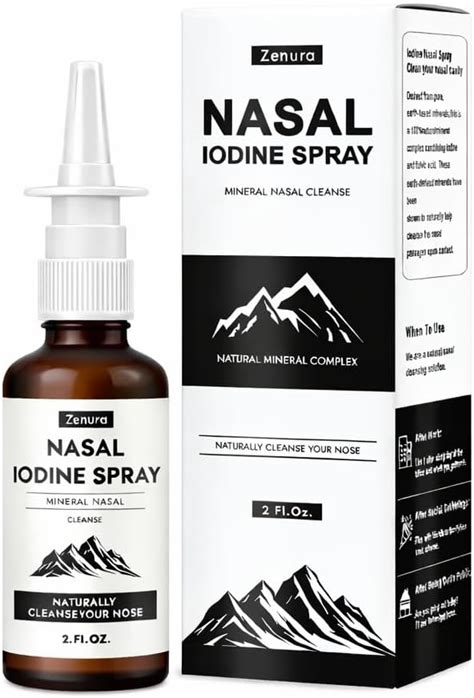Zenura Semax Iodine Nasal Spray Iodine And Fulvic Acid Blend ...