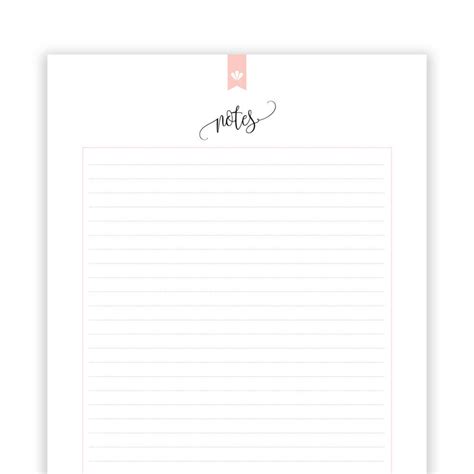Image result for Notes List Printable
