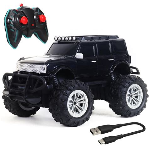 Rechargeable Remote Control Car Monster Truck Adventure Ford - Black ...