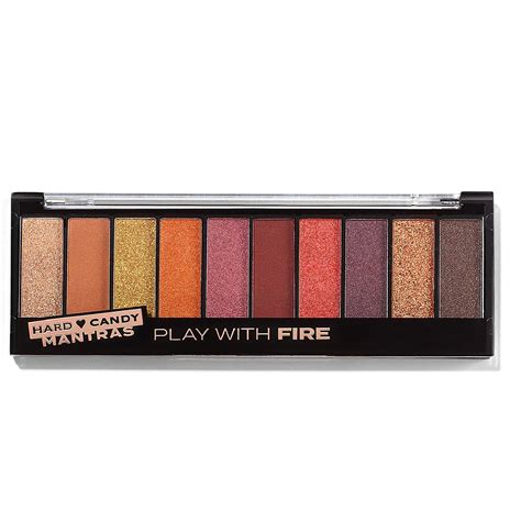 Hard Candy, Top Ten Eyeshadow Palette, 10 Long-Lasting Shades, Warm Nudes, Play With Fire, 0.4 ...
