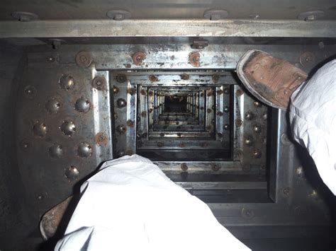 Inside a Refinery ~ View looking down from inside a fractionation ...