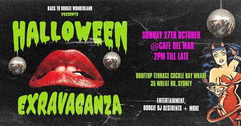BACK TO BOOGIE WONDERLAND Presents " HALLOWEEN EXTRAVAGANZA" , Café del ...