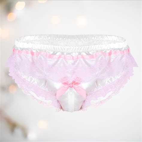 White Satin & Pink Lace Panties For LGBTQ, Men, Gay, Anyone! – House of ...