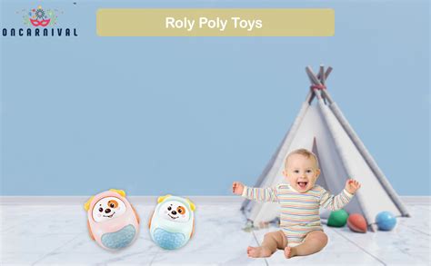 Buy Oncarnival Roly Poly Toys for Babies Push & Shake Wobbling Bell ...