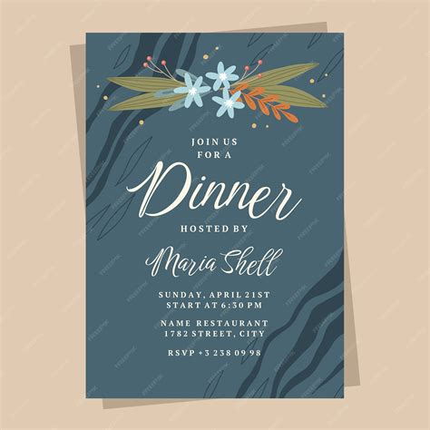 Dinner Invitation Background