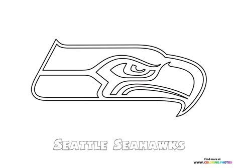 Seattle Seahawks NFL logo - Coloring Pages for kids