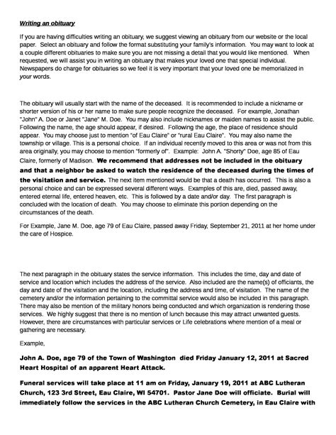 25+ Obituary Templates and Samples ᐅ TemplateLab