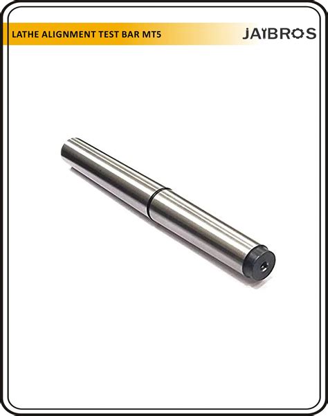 Lathe Alignment Test Bar Mandrel MT5 steel finish pack of 1 – Jaibros