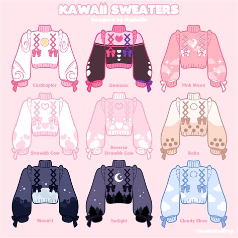 ♥ KAWAII SWEATERS ♥ | Cute drawings, Cute easy drawings, Drawing anime ...