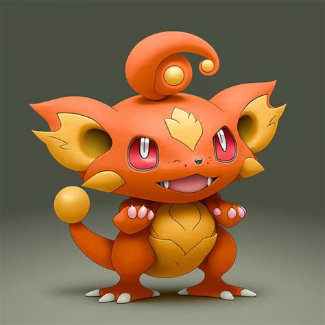 +20 Orange Pokemon Explained (3D Images) - Eggradients.com