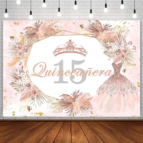 Sendy 7x5ft Quinceanera 15th Birthday Backdrop For Sweet Girl Boho ...