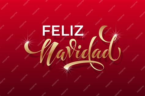 Premium Vector | Feliz Navidad spanish Merry Christmas Modern calligraphy lettering on sticker ...