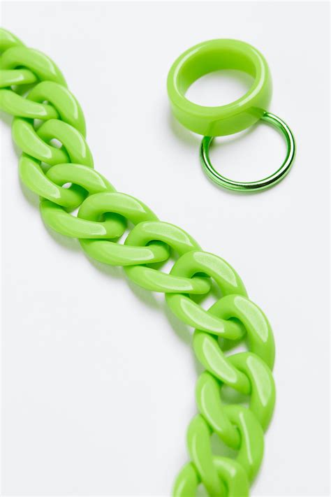 3-piece set - Neon green - Kids | H&M IN